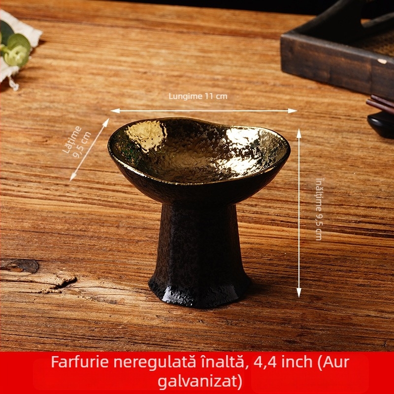 Farfurie înaltă de aperitiv, stil japonez, platou creativ pentru gustări, recipient mic personalizabil, porțelan decorativ, ceașcă de decor pentru sashimi