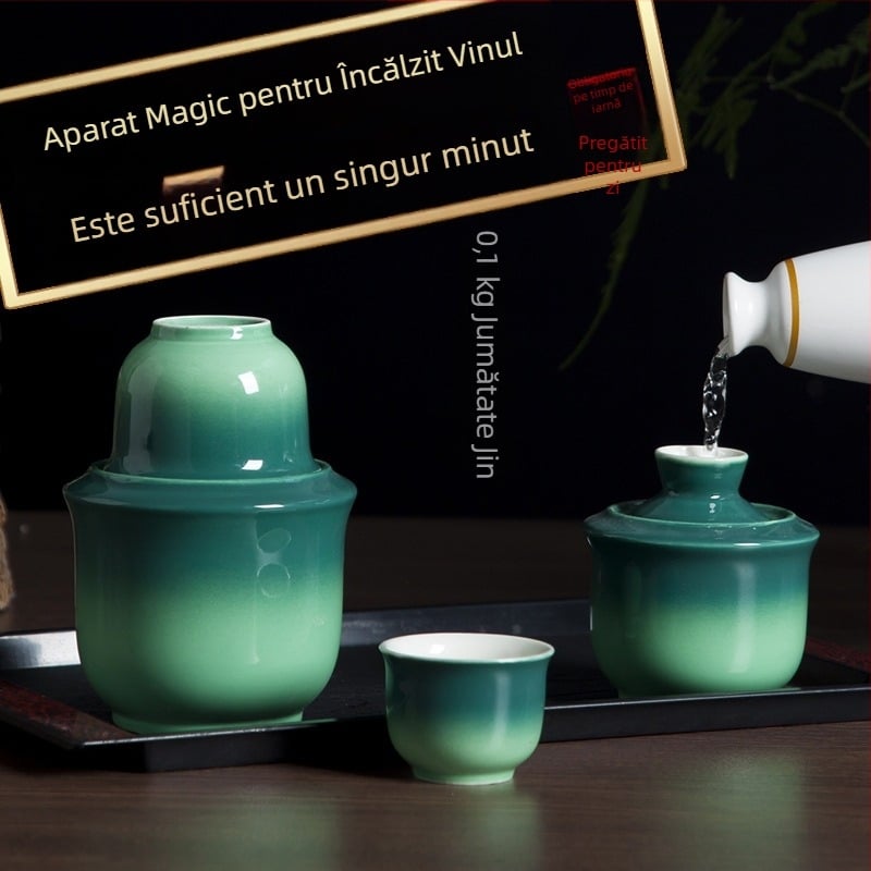 Încălzitor ceramic pentru vin, recipient de porțelan pentru încălzire la domiciliu