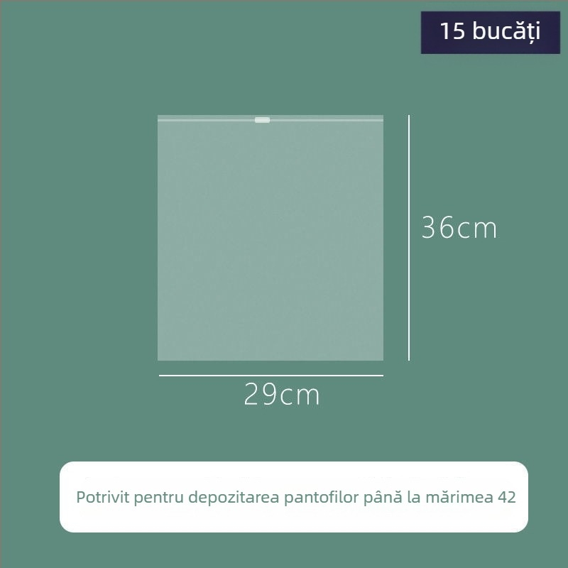 Geantă transparentă pentru depozitarea încălțămintei, anti-praf și rezistentă la umezeală pentru călătorii