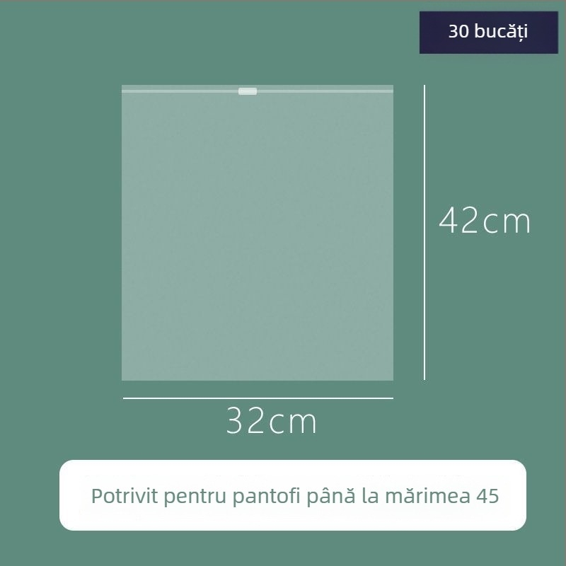 Geantă transparentă pentru depozitarea încălțămintei, anti-praf și rezistentă la umezeală pentru călătorii