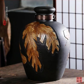 Vas ceramic din lut pentru vin, stil antic, dimensiuni 5 kg, 10 kg, 15 kg, 25 kg