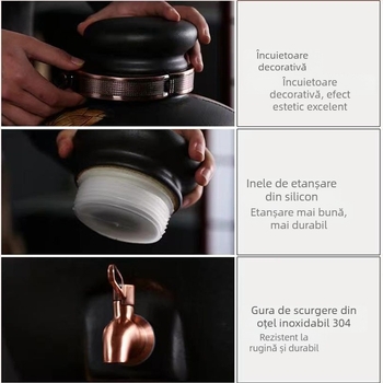 Vas ceramic din lut pentru vin, stil antic, dimensiuni 5 kg, 10 kg, 15 kg, 25 kg