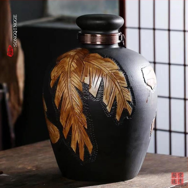 Vas ceramic din lut pentru vin, stil antic, dimensiuni 5 kg, 10 kg, 15 kg, 25 kg