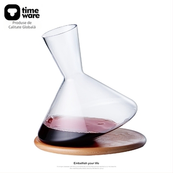 Decantator de vin rotativ personalizat din sticlă de cristal, lux pentru uz casnic
