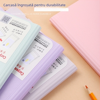 Dosar A4 orizontal pentru documente cu inserții transparente și depozitare pe mai multe niveluri, dimensiune A5, materiale de birou, capacitate mare