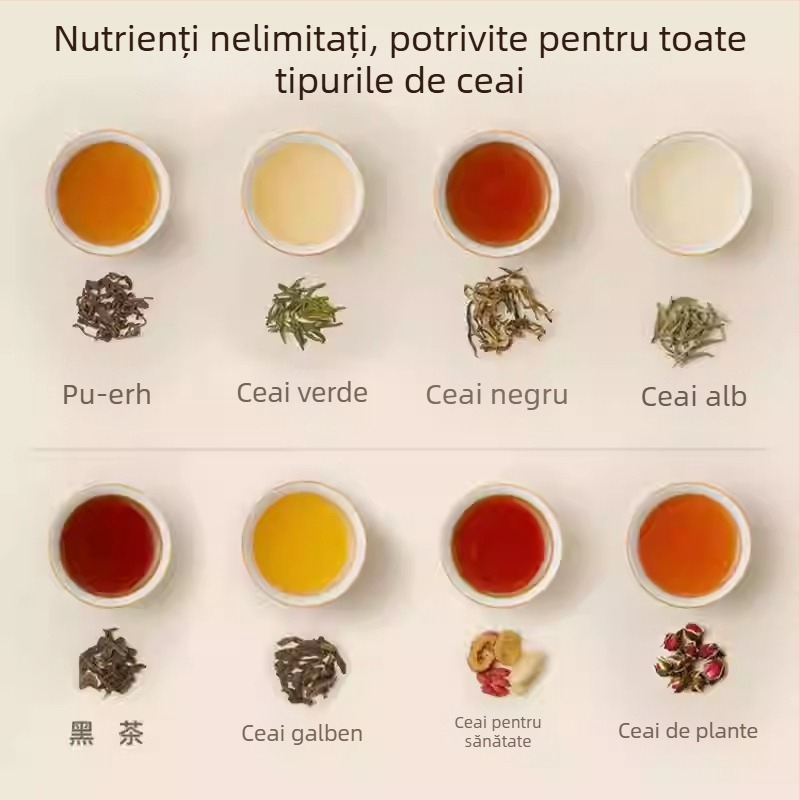 Hemisphere ceainic sănătos 1,5 L, corp din sticlă, aparat pentru ceai cu flori, control tactil