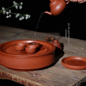 Ceainic manual din lut roșu pentru prepararea ceaiului acasă, stil MuGu Kung Fu, mic ceainic cu formă de pară: pară scurtă, pară plată și ceainic în formă de pomelo.