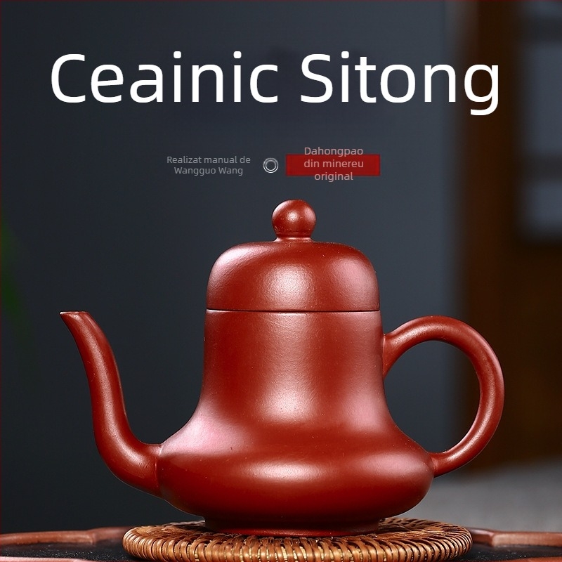 Ceainic din lut mov, lucrat manual, stil Da Hong Pao, mică capacitate, pentru uz casnic, Rain Sand