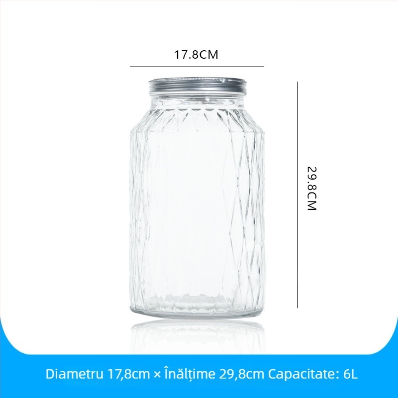 Dispenser din sticlă cu robinet, cilindru de amestec pentru băuturi făcute în casă, ceai de fructe, sucuri și cola