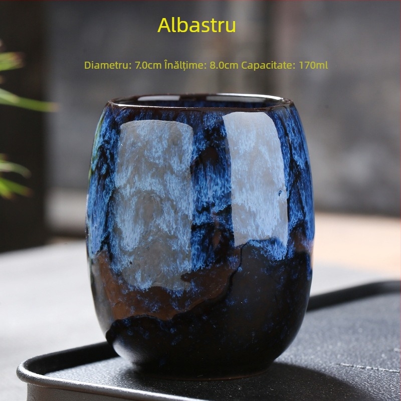 Ceașcă ceramică pentru uz casnic, ceașcă de degustare a ceaiului, stil Jian ware