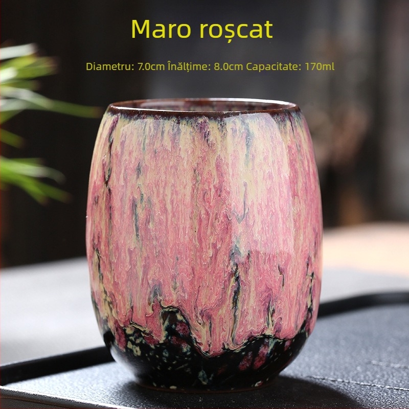 Ceașcă ceramică pentru uz casnic, ceașcă de degustare a ceaiului, stil Jian ware