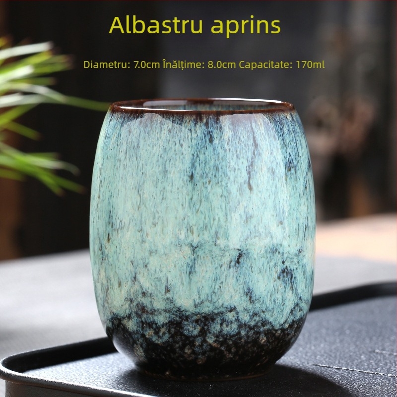 Ceașcă ceramică pentru uz casnic, ceașcă de degustare a ceaiului, stil Jian ware