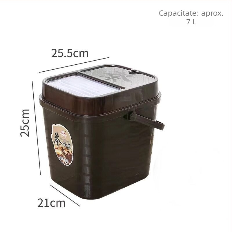 Găleată din plastic pentru resturi de ceai și apă uzată – filtrare Gongfu ceai, uz casnic