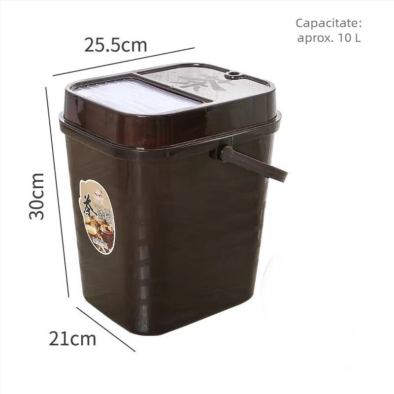 Găleată din plastic pentru resturi de ceai și apă uzată – filtrare Gongfu ceai, uz casnic