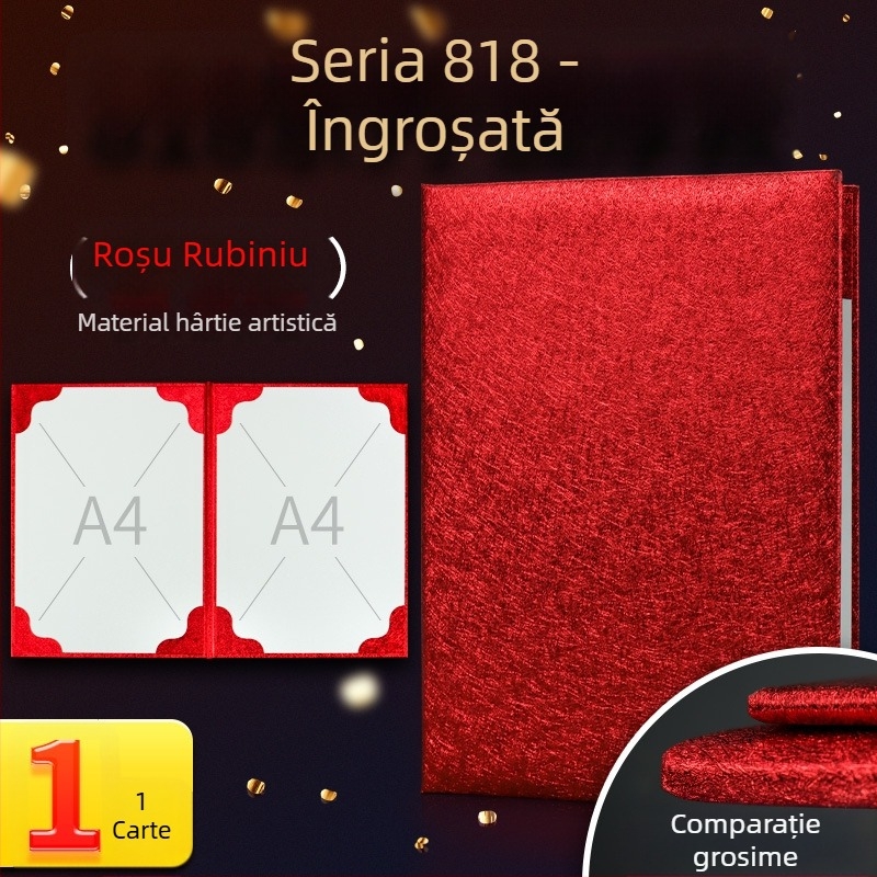 Dosar A4 cu separatoare pentru foi de examen și materiale, papetărie de birou, carte de recitație și carnet de semnături