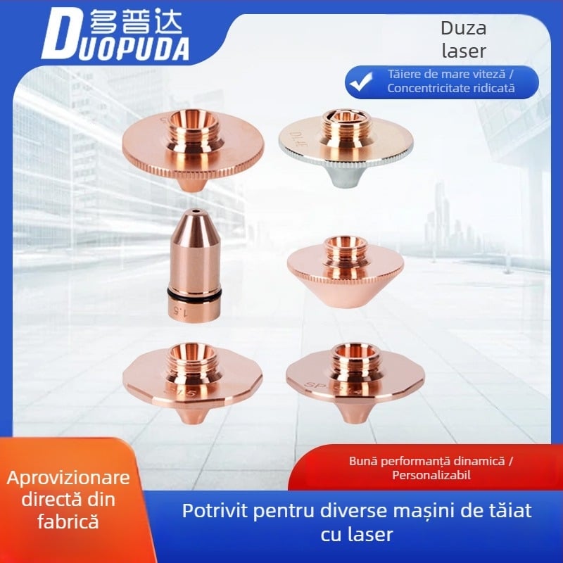Piese de schimb pentru duzele mașinii de tăiat cu laser, duze cu un singur strat și cu două straturi, vârfuri de tăiere cu fibră, gamă completă de specificații