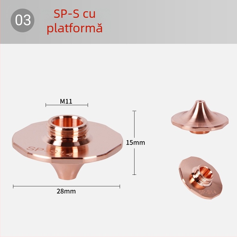 Piese de schimb pentru duzele mașinii de tăiat cu laser, duze cu un singur strat și cu două straturi, vârfuri de tăiere cu fibră, gamă completă de specificații
