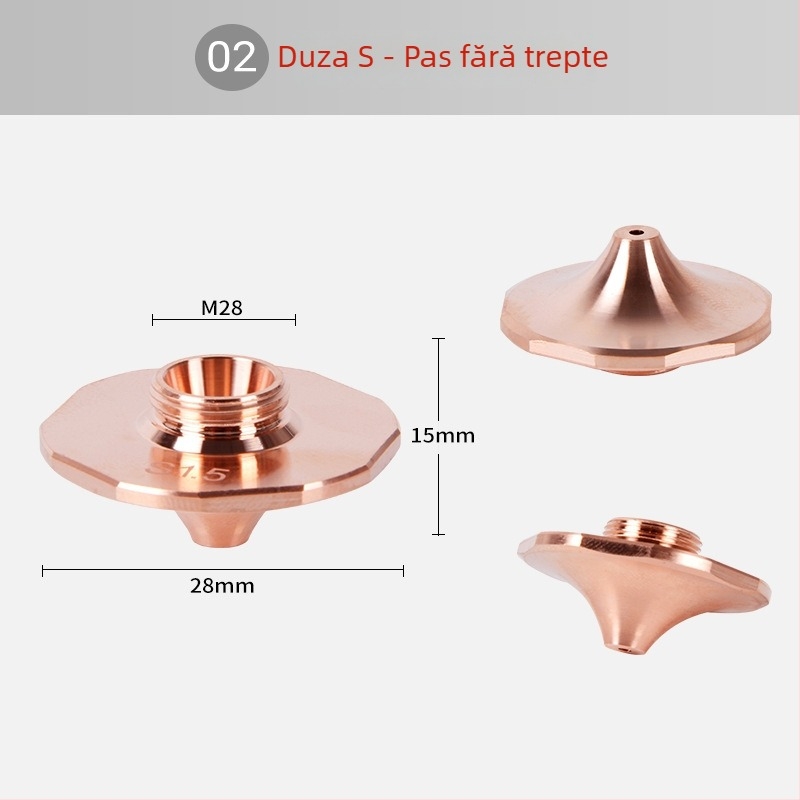 Piese de schimb pentru duzele mașinii de tăiat cu laser, duze cu un singur strat și cu două straturi, vârfuri de tăiere cu fibră, gamă completă de specificații