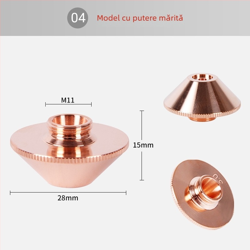 Piese de schimb pentru duzele mașinii de tăiat cu laser, duze cu un singur strat și cu două straturi, vârfuri de tăiere cu fibră, gamă completă de specificații