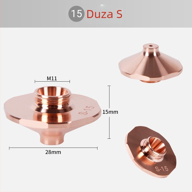 Piese de schimb pentru duzele mașinii de tăiat cu laser, duze cu un singur strat și cu două straturi, vârfuri de tăiere cu fibră, gamă completă de specificații