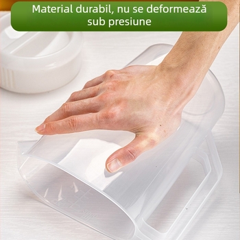 Dispenser de apă rece și ceai, 5000 ml, cu scară de măsurare, din PP plastic, de calitate alimentară, rezistent la temperaturi înalte, cu model glaciar