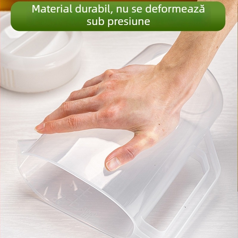 Dispenser de apă rece și ceai, 5000 ml, cu scară de măsurare, din PP plastic, de calitate alimentară, rezistent la temperaturi înalte, cu model glaciar