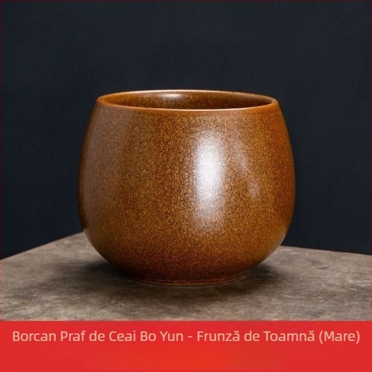 Vas din ceramică brută în stil Jianshui pentru resturi de ceai, cu recipient pentru spălarea ceaiului și bazin Zen din ceramică, pentru ceremonia ceaiului acasă