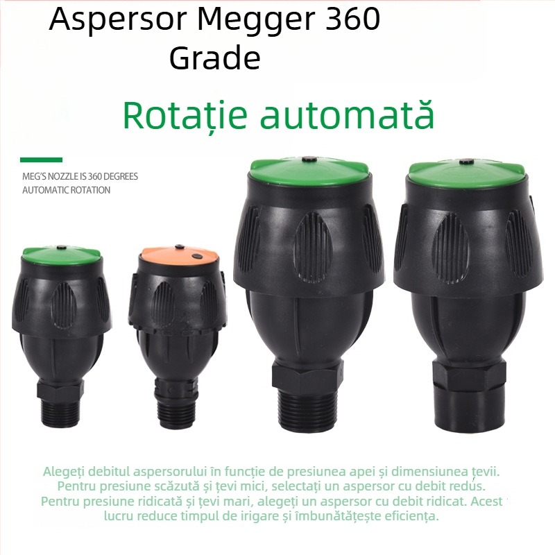 Cap de pulverizare pentru irigații, gazon, rotire la 360°, cu braț oscilant