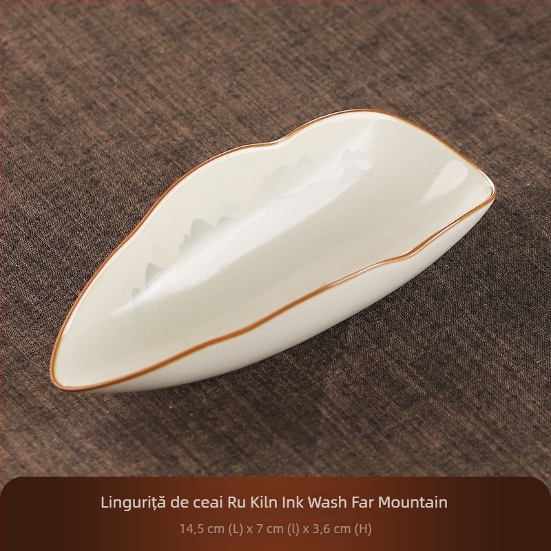 Set ceramic pentru ceremonia ceaiului cu ustensile de ceai