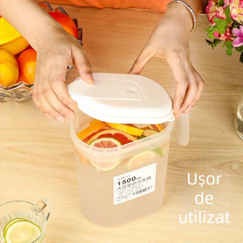 Recipient plastic pentru infuzare rece, capacitate mare, rezistent la temperaturi înalte, pentru sucuri și ceaiuri, uz casnic, stil japonez