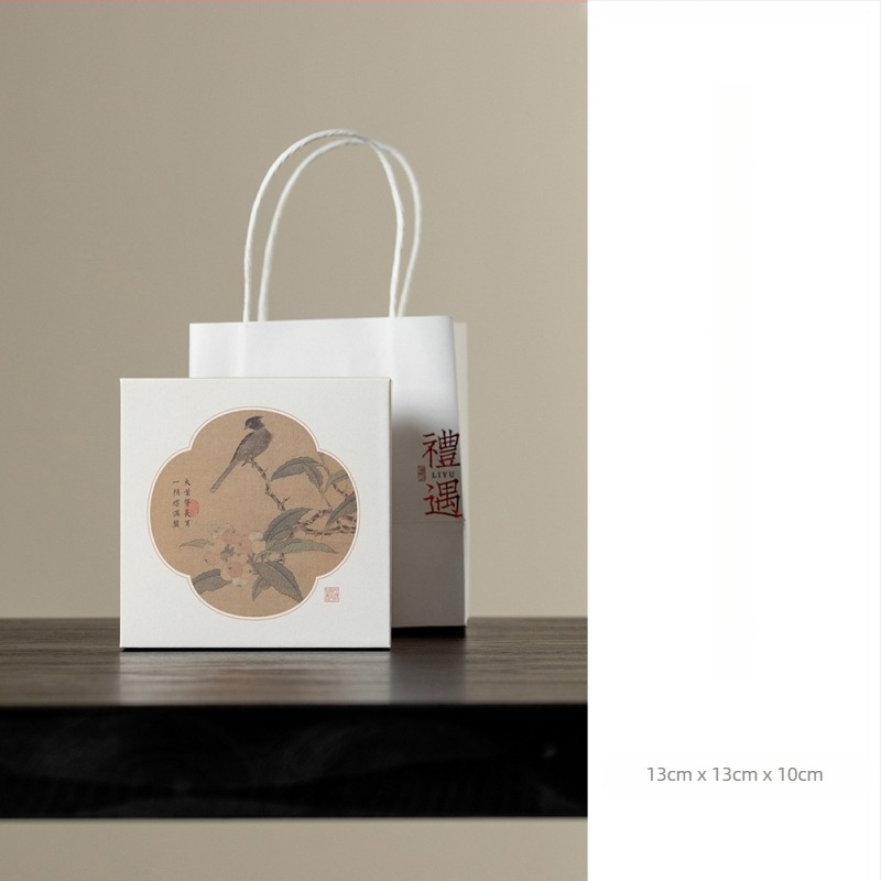 Set ceremonial de ceai în stil chinezesc, din ceramică: ceainic și două cești într-o cutie cadou