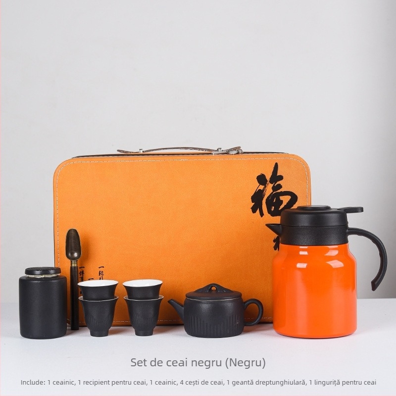 Set de ceai ceramic cu ceainic pentru infuzie – cadou corporativ pentru clienți