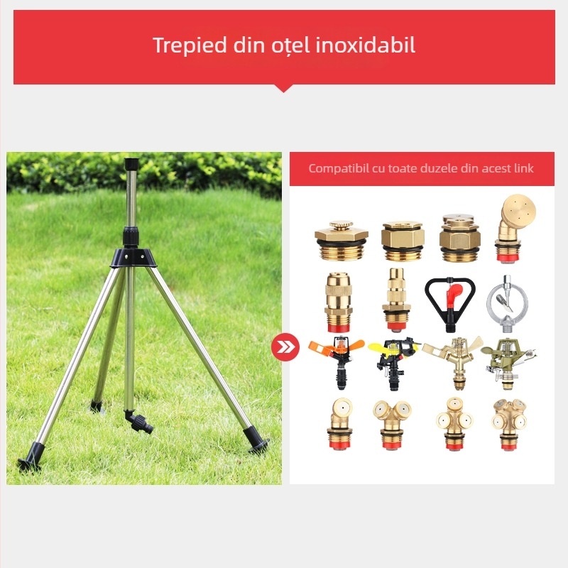 Cap de aspersor cu rotire la 360° pentru irigații automate, gazon și grădină