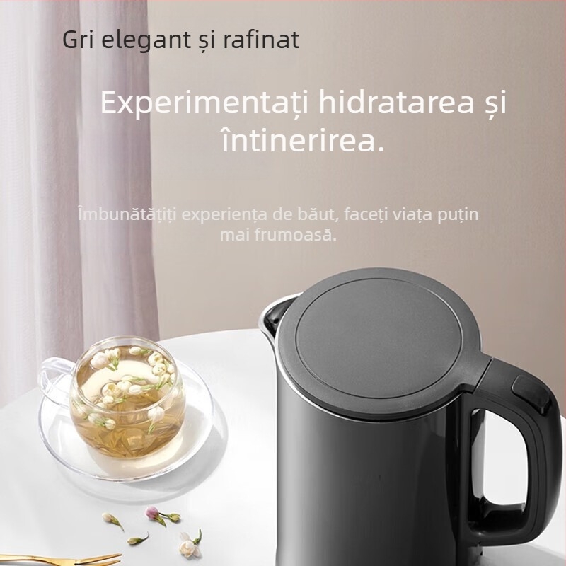 Supor Fierbător electric, 1.5 L, oțel inoxidabil 304, Oprire automată, Pentru uz casnic