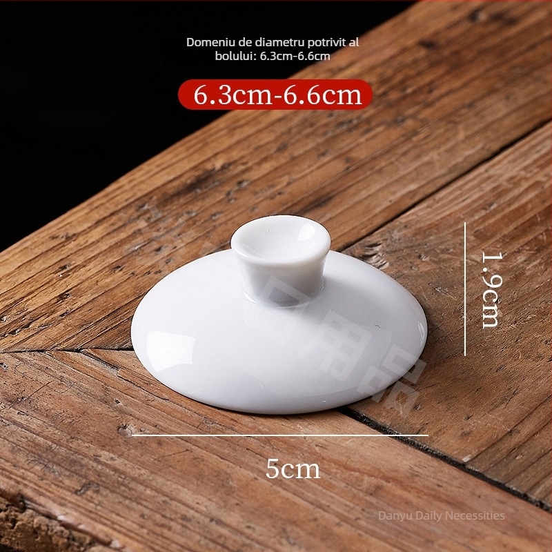 Vas ceramic cu capac pentru ceremonia Gongfu – capac inclus, disponibile dimensiuni mari, medii și mici