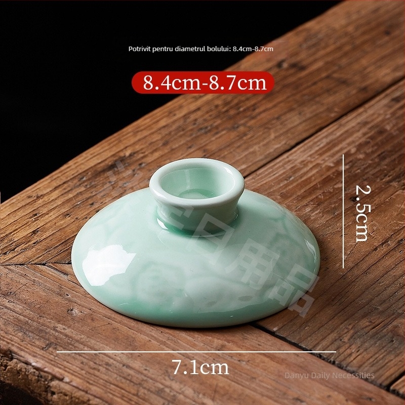 Vas ceramic cu capac pentru ceremonia Gongfu – capac inclus, disponibile dimensiuni mari, medii și mici