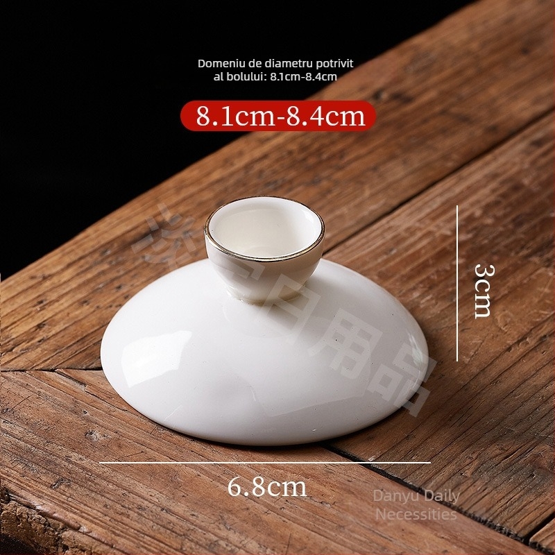 Vas ceramic cu capac pentru ceremonia Gongfu – capac inclus, disponibile dimensiuni mari, medii și mici