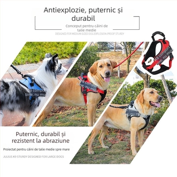 Hamă de piept K9 îmbunătățită cu lesă pentru câini – confort în plimbări