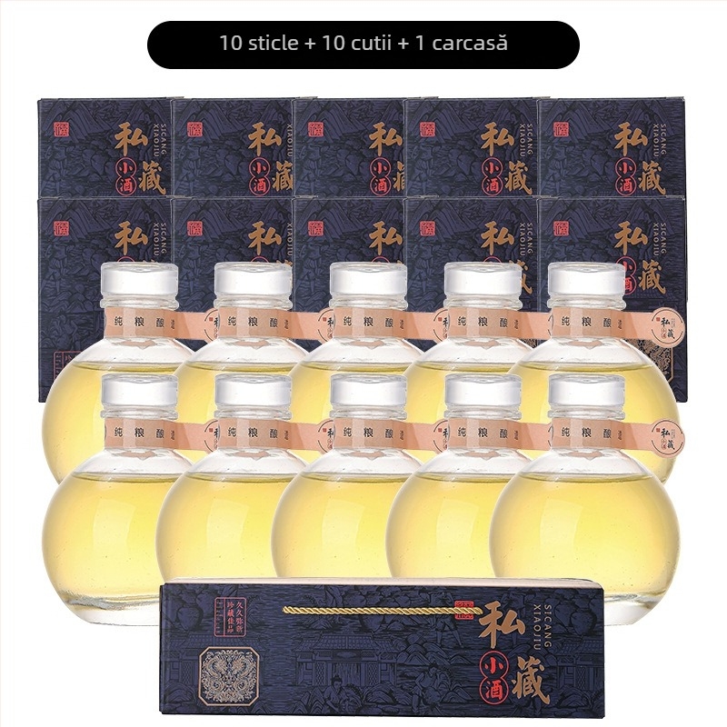 Sticluță de vin din sticlă 100 ml, cu capace variate și ambalaj – recipient gol DIY