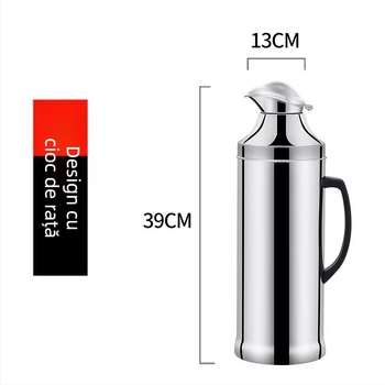 Recipient izolant din oțel inoxidabil pentru apă caldă, fără magneți, 8 lb, design duckbill
