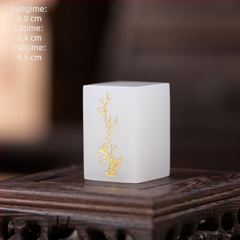 Suport de capac de ceai, sculptat manual din jad și piatră glazurată, ornament pentru setul Kung Fu de ceai și Tea Pet