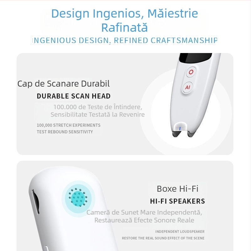 Pix de traducere multifuncțional pentru comerțul internațional, cu funcții de învățare, citire și scanare — traducător de limbă engleză