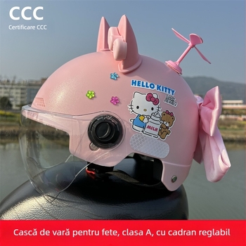 Cască jumătate pentru adulți, cu certificare 3C, pentru vehicule electrice, protecție UV, utilizare all-season, KT Cat