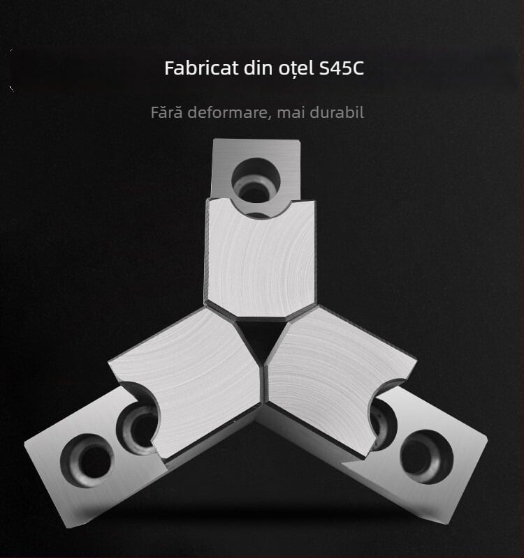 Mandrină hidraulică cu fălci moi de tip L, prindere cu trei fălci, fălci hidraulice mărite și groase, 6-8 inchi pentru strung CNC