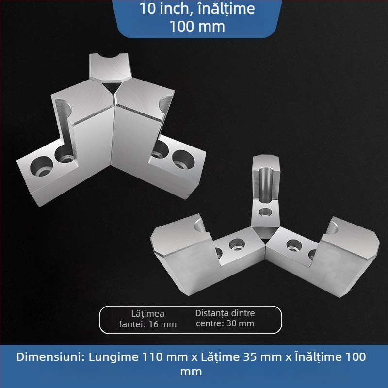 Mandrină hidraulică cu fălci moi de tip L, prindere cu trei fălci, fălci hidraulice mărite și groase, 6-8 inchi pentru strung CNC