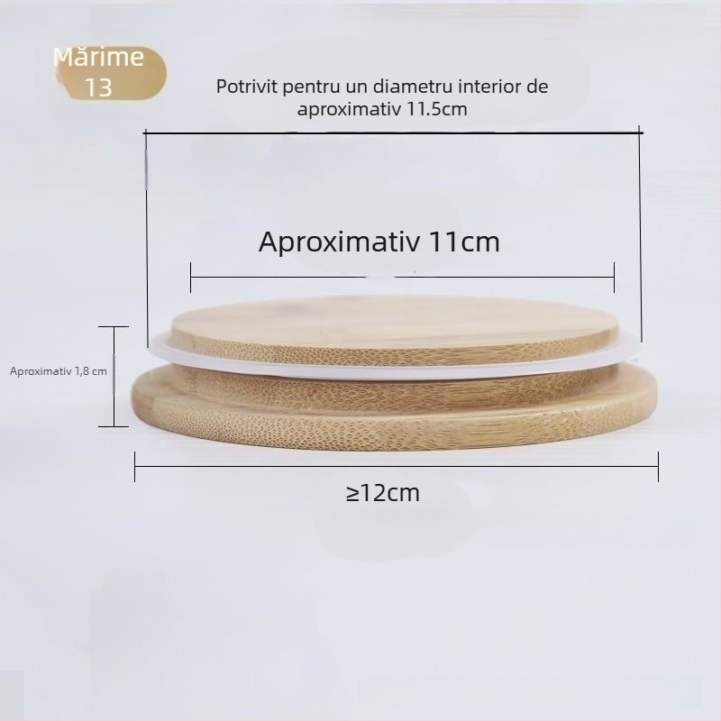 Capac din bambus gros, stil minimalist, pentru ceașcă, rotund pentru ceai și cafea, accesorii de bucătărie