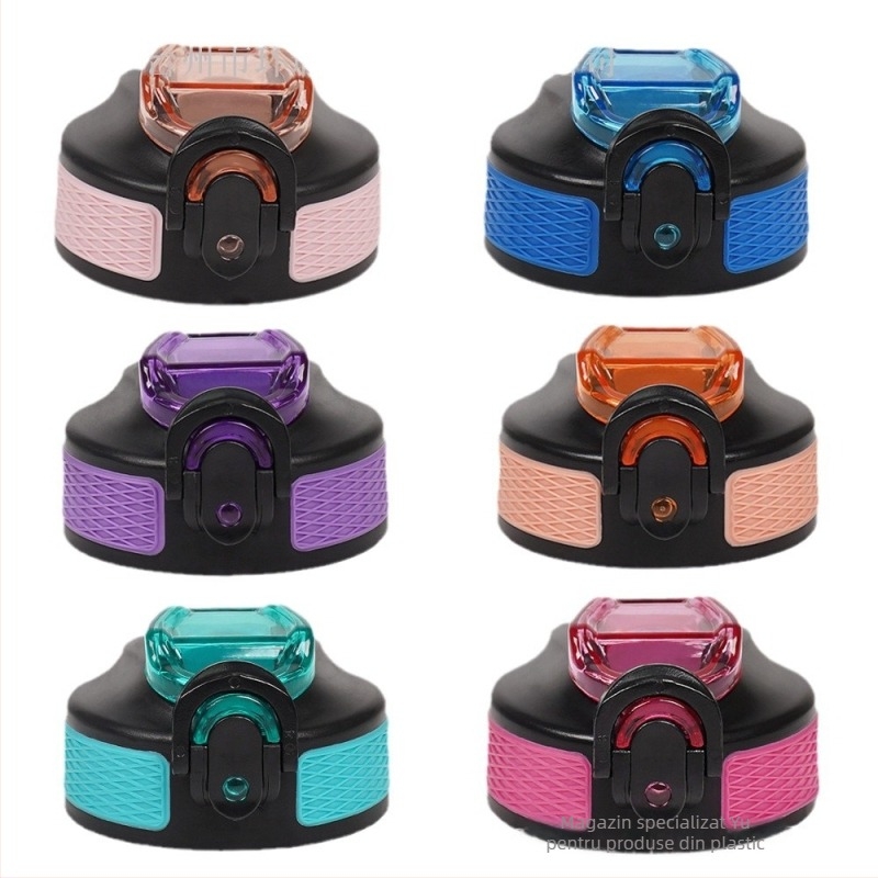 Capac pentru pahar sport de 32oz, diametru interior 65 mm, capac cu pai în stil spațial, sigilat, din plastic