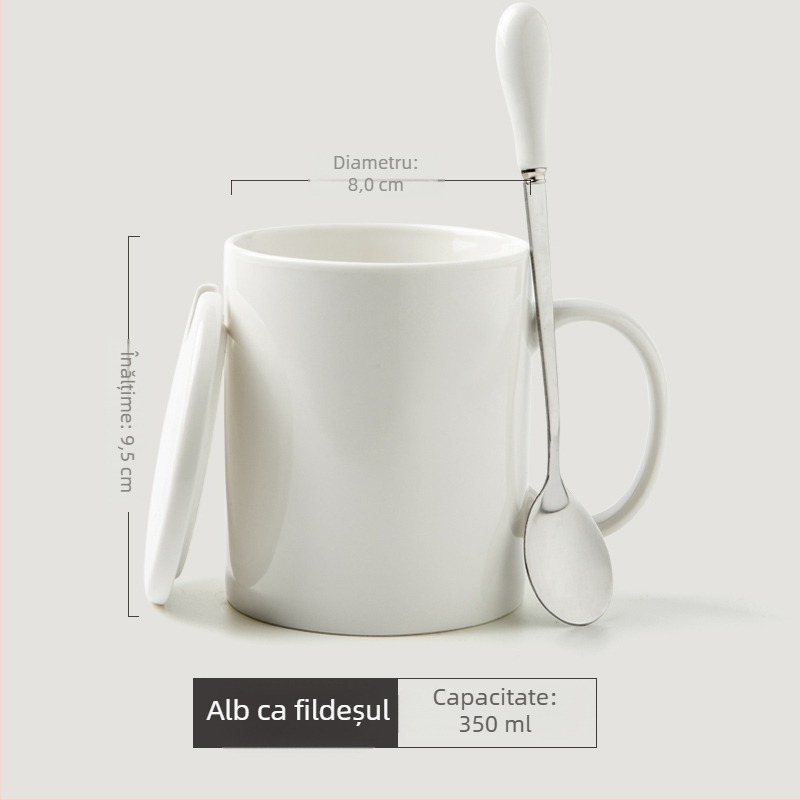 Ceașcă ceramică cu fotografie personalizată și logo prin transfer termic