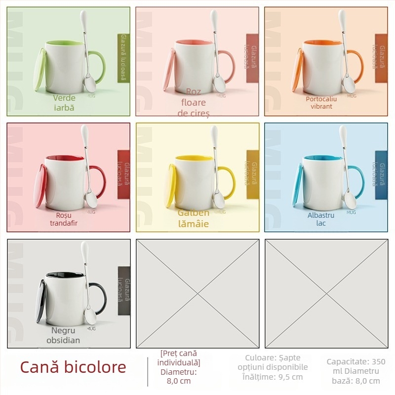 Ceașcă ceramică cu fotografie personalizată și logo prin transfer termic