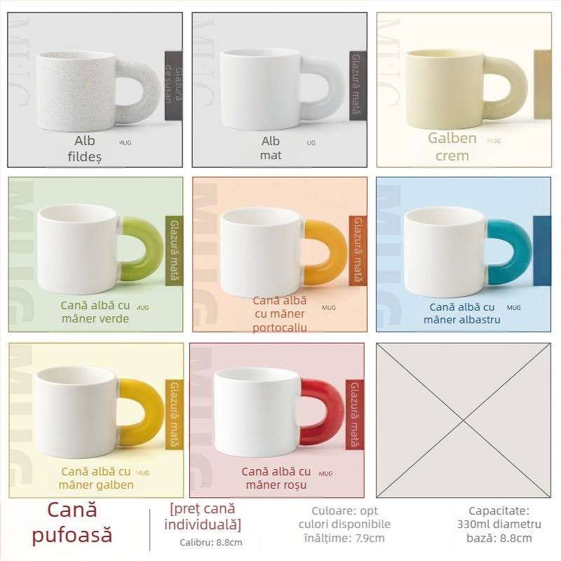 Ceașcă ceramică cu fotografie personalizată și logo prin transfer termic